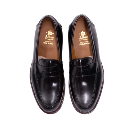 Alden | 96288 Leydon Penny Loafer Color 8 Shell Cordovan