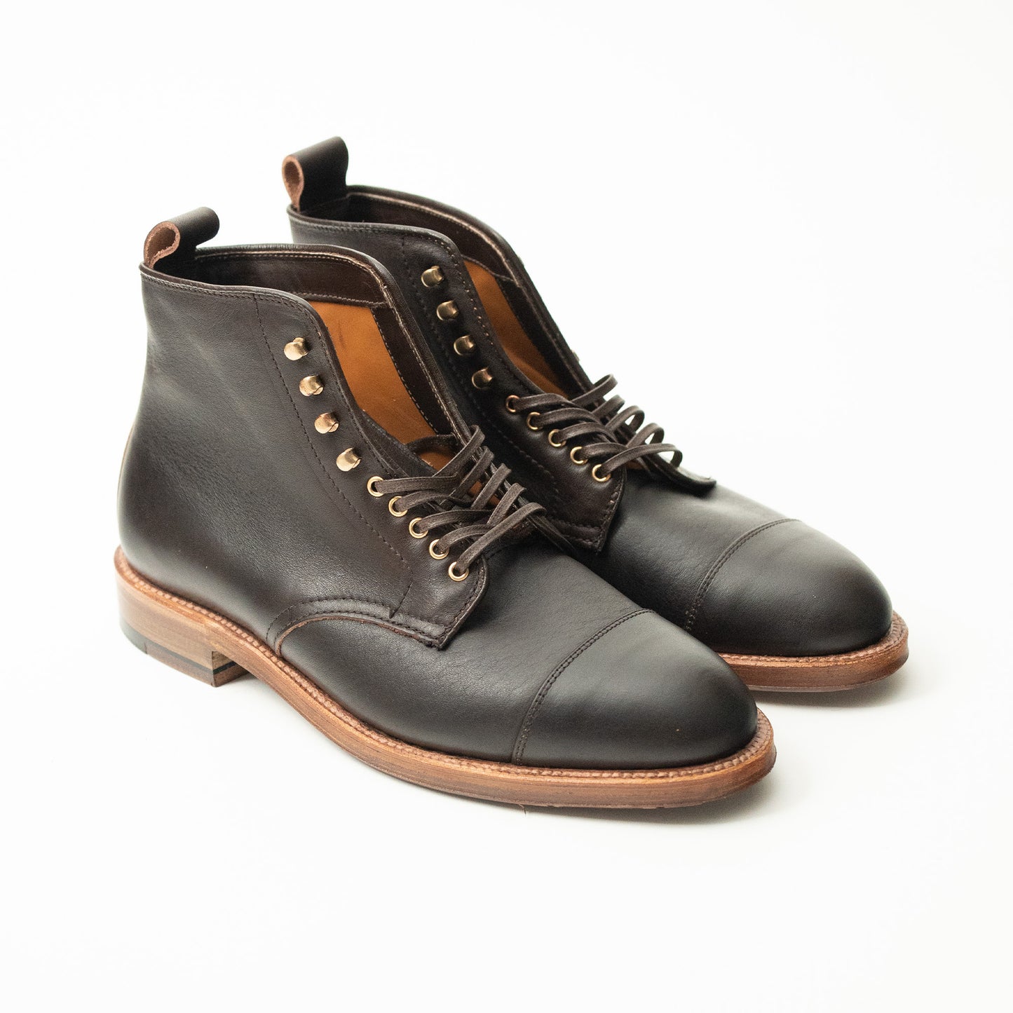 Alden | A5803H OAKROOM 10th Anniversary Cap Toe Boots Dark Brown Arabica Lux