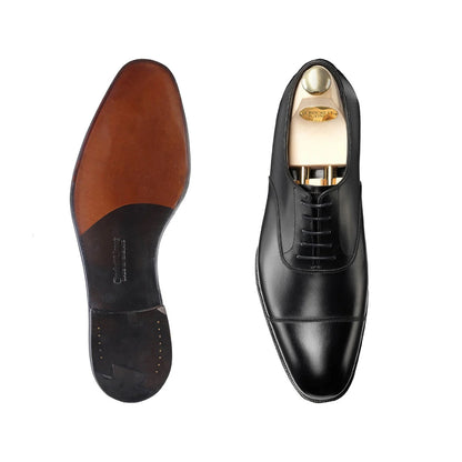 Crockett & Jones | Audley Cap Toe Oxford Black Calf