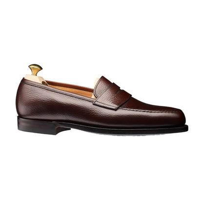 Crockett &amp; Jones | Boston Penny Loafer Dark Brown Country Calf