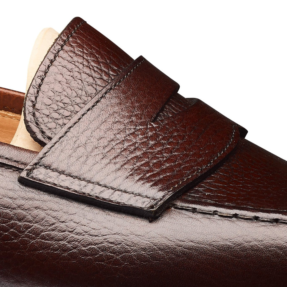 Crockett &amp; Jones | Boston Penny Loafer Dark Brown Country Calf