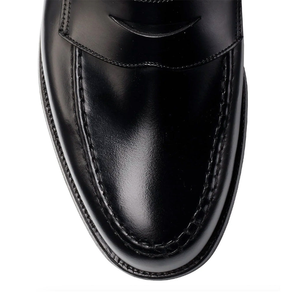 Crockett &amp; Jones | Boston Penny Loafer Black Cavalry Calf