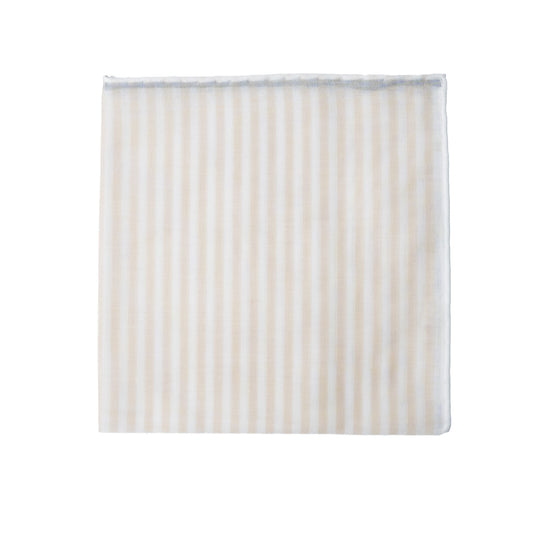 Simonnot Godard | Buren Yellow Stripe Pocket Square