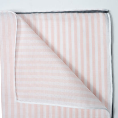 Simonnot Godard | Buren Pink Stripe Pocket Square