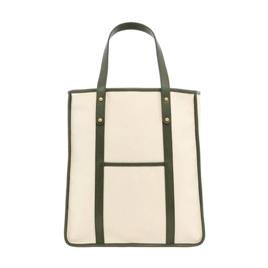 Frank Clegg | Canvas Market Tote Natural / Green