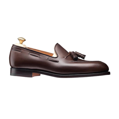 Crockett &amp; Jones | Cavendish Tassel Loafer Dark Brown Burnished Calf