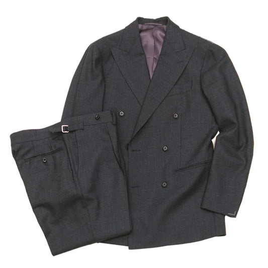 Ring Jacket | Double Breasted Suit Charcoal Grey