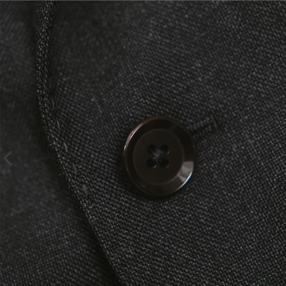 Ring Jacket | Double Breasted Suit Charcoal Grey