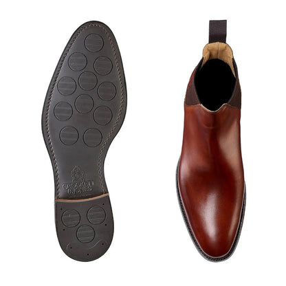 Crockett & Jones | Chelsea 8 Chlesea Boots Chestnut Burnished Calf