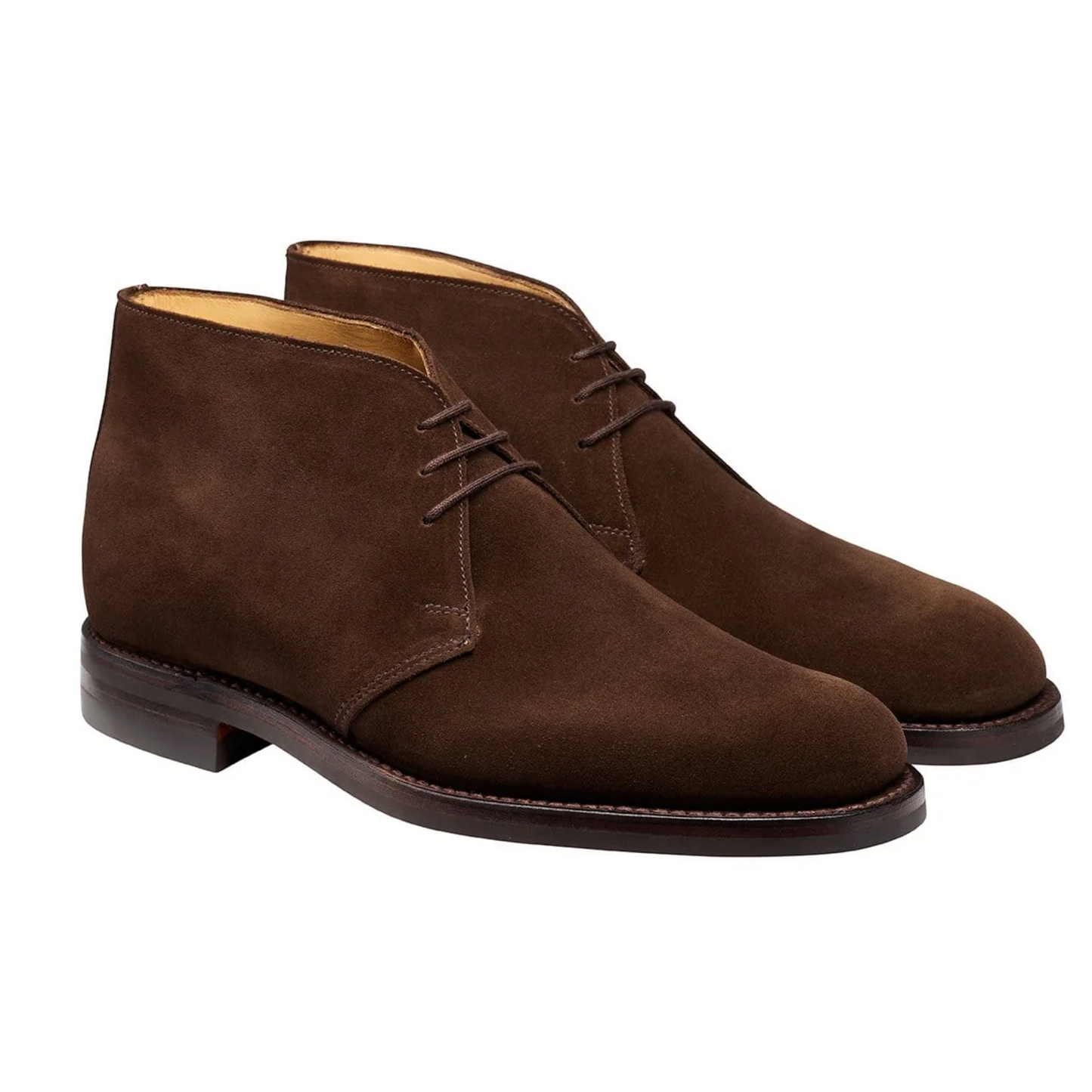 Crockett & Jones | Chiltern Chukka Boots Dark Brown Suede