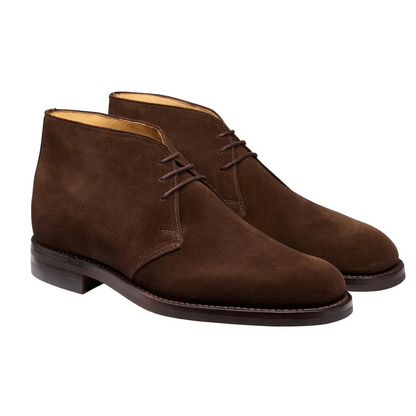 Crockett & Jones | Chiltern Chukka Boots Dark Brown Suede