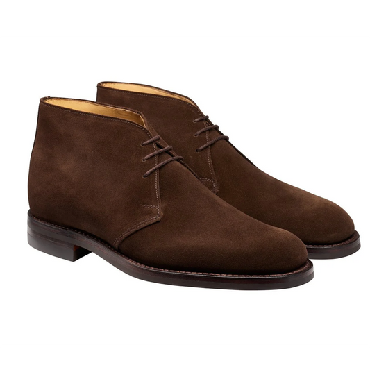 Crockett & Jones | Chiltern Chukka Boots Dark Brown Suede