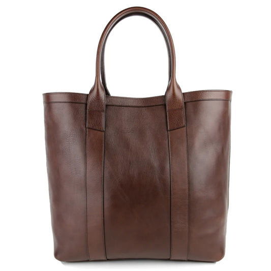 Frank Clegg | Tall Leather Tote Chocolate