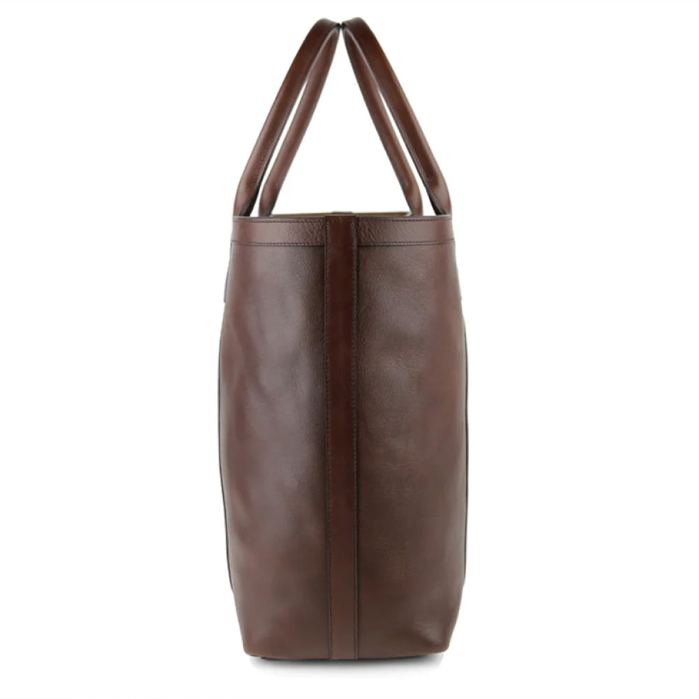Frank Clegg | Tall Leather Tote Chocolate
