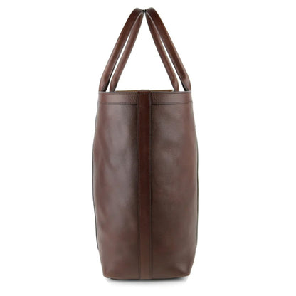 Frank Clegg | Tall Leather Tote Chocolate