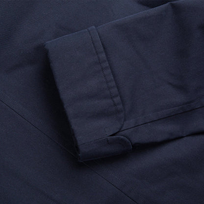 Coherence | Corb II Gabardine Dark Blue Single Breasted Coat