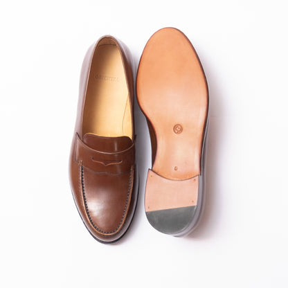 Oriental Shoemaker | Albers Penny Loafer Cognac Cordovan