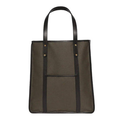 Frank Clegg | Canvas Market Tote Dark Olive / Black