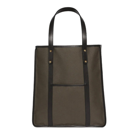Frank Clegg | Canvas Market Tote Dark Olive / Black