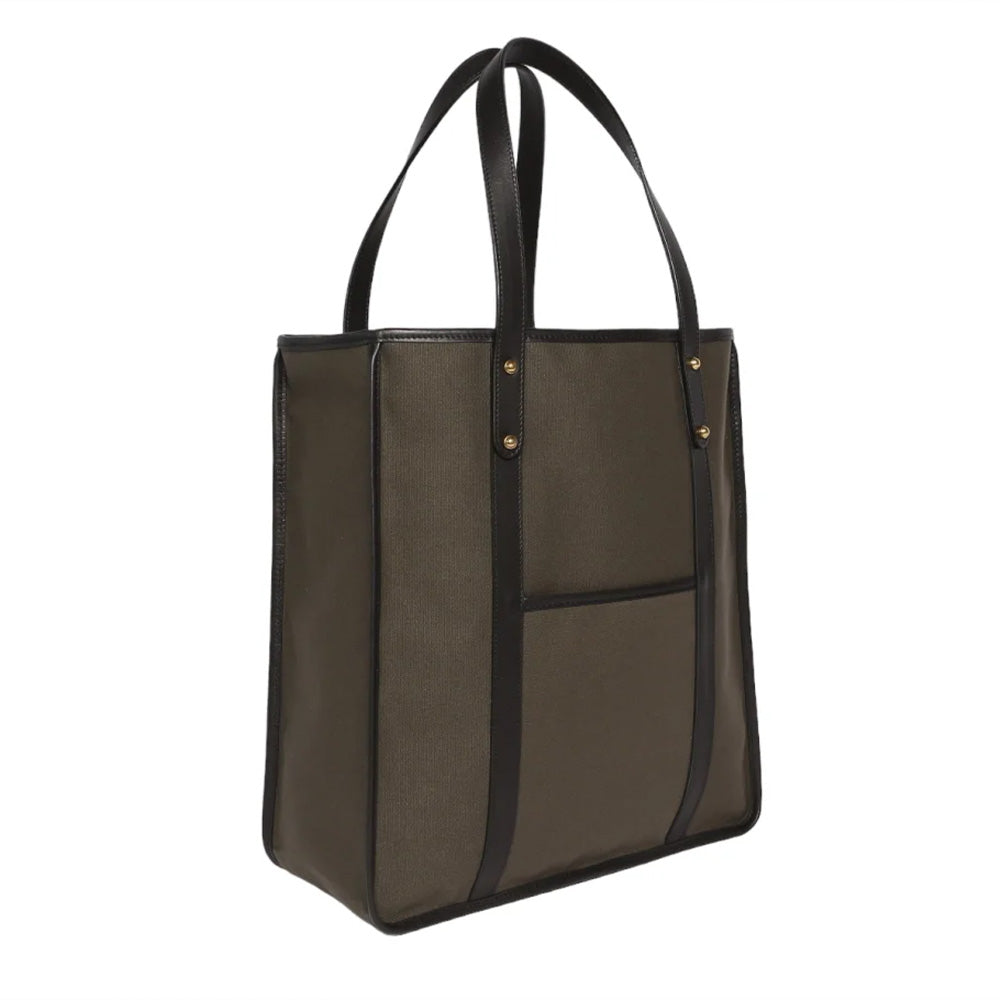 Frank Clegg | Canvas Market Tote Dark Olive / Black