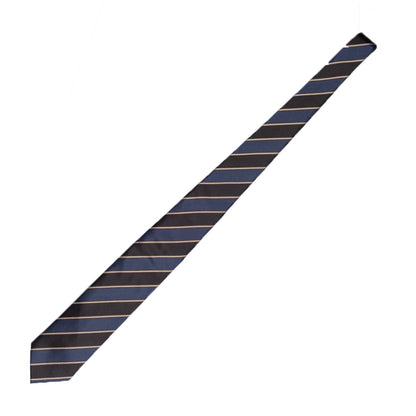 Holliday & Brown | Blue & Black Stripe Tie  FC383 1