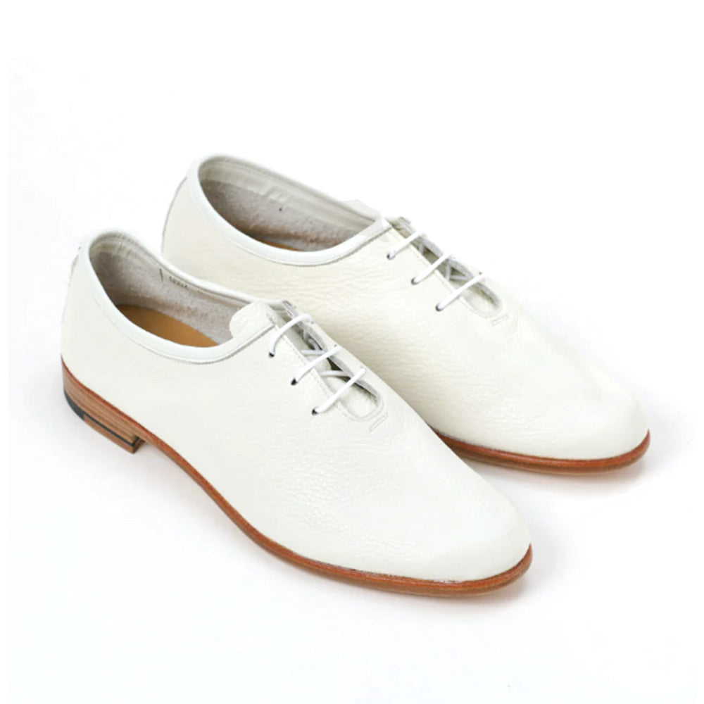 Oriental Shoemaker | Fred Wholecut Jazz Shoe Grain Calf White