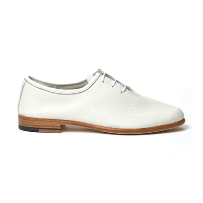 Oriental Shoemaker | Fred Wholecut Jazz Shoe Grain Calf White