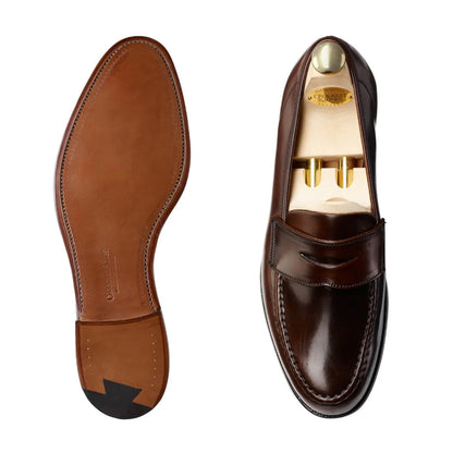 Crockett & Jones | Harvard Penny Loafer Dark Brown Cordovan