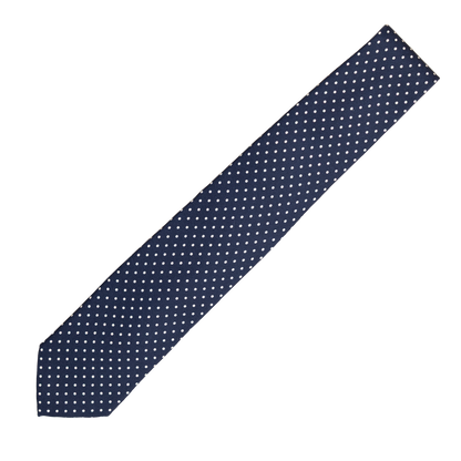 Holliday & Brown | Small Dotted Tie Navy J8495 3