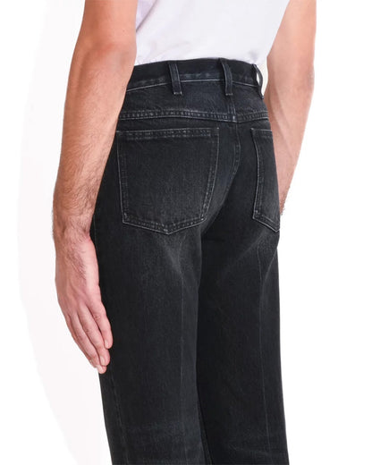 Husbands Paris | Flared High Waisted Jeans In Denim Washed Black