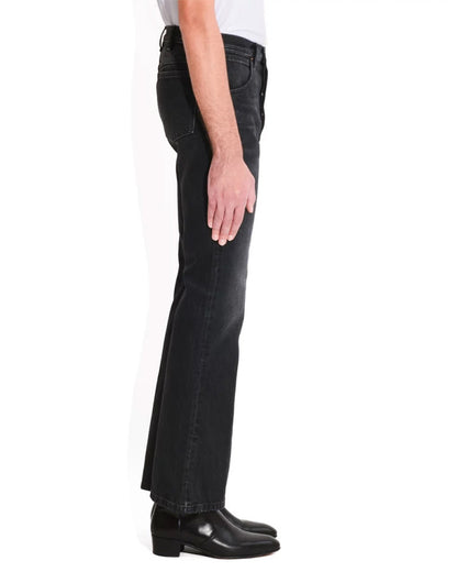 Husbands Paris | Flared High Waisted Jeans In Denim Washed Black