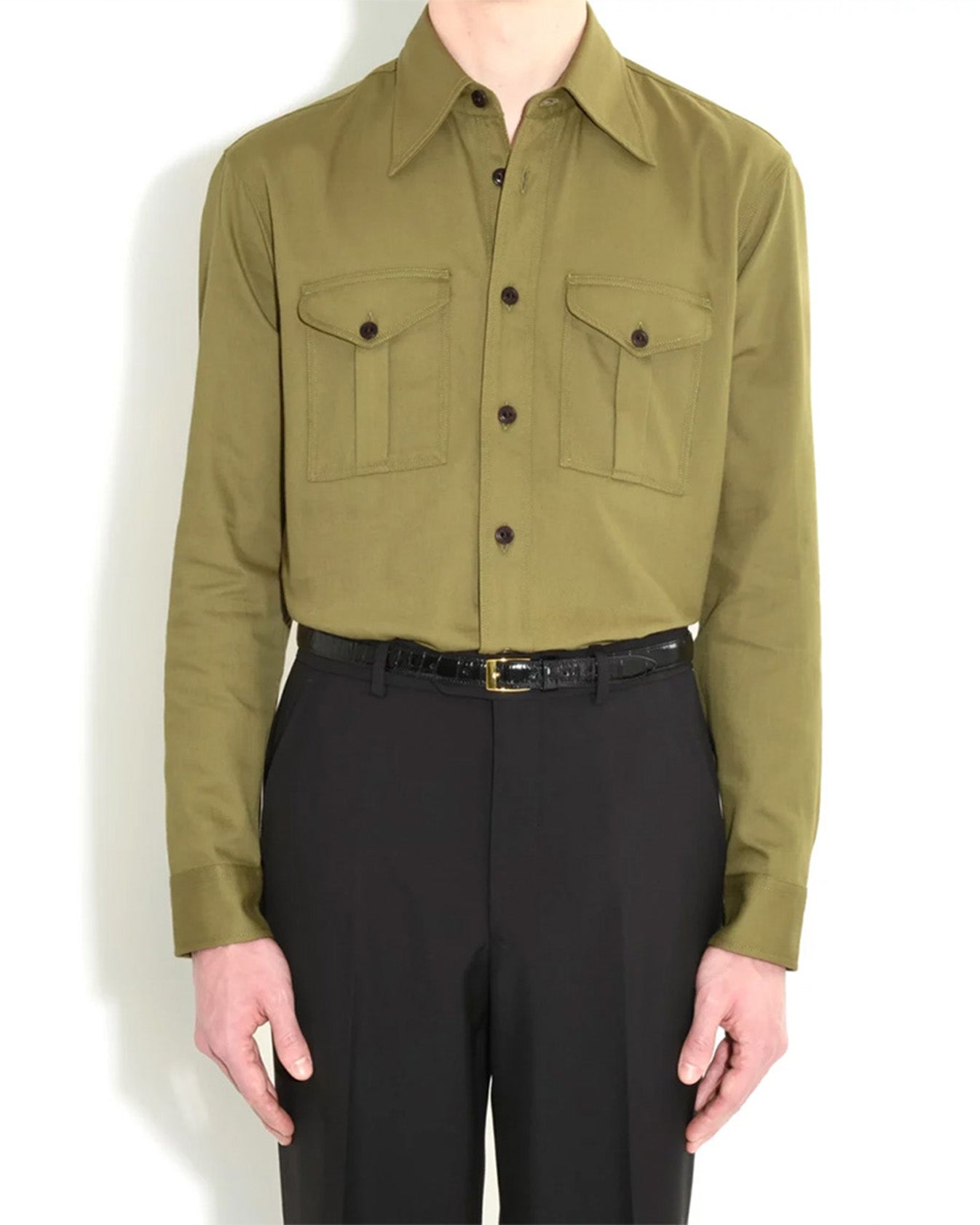 Husbands Paris | Boy Scout Shirt In Twill Khaki