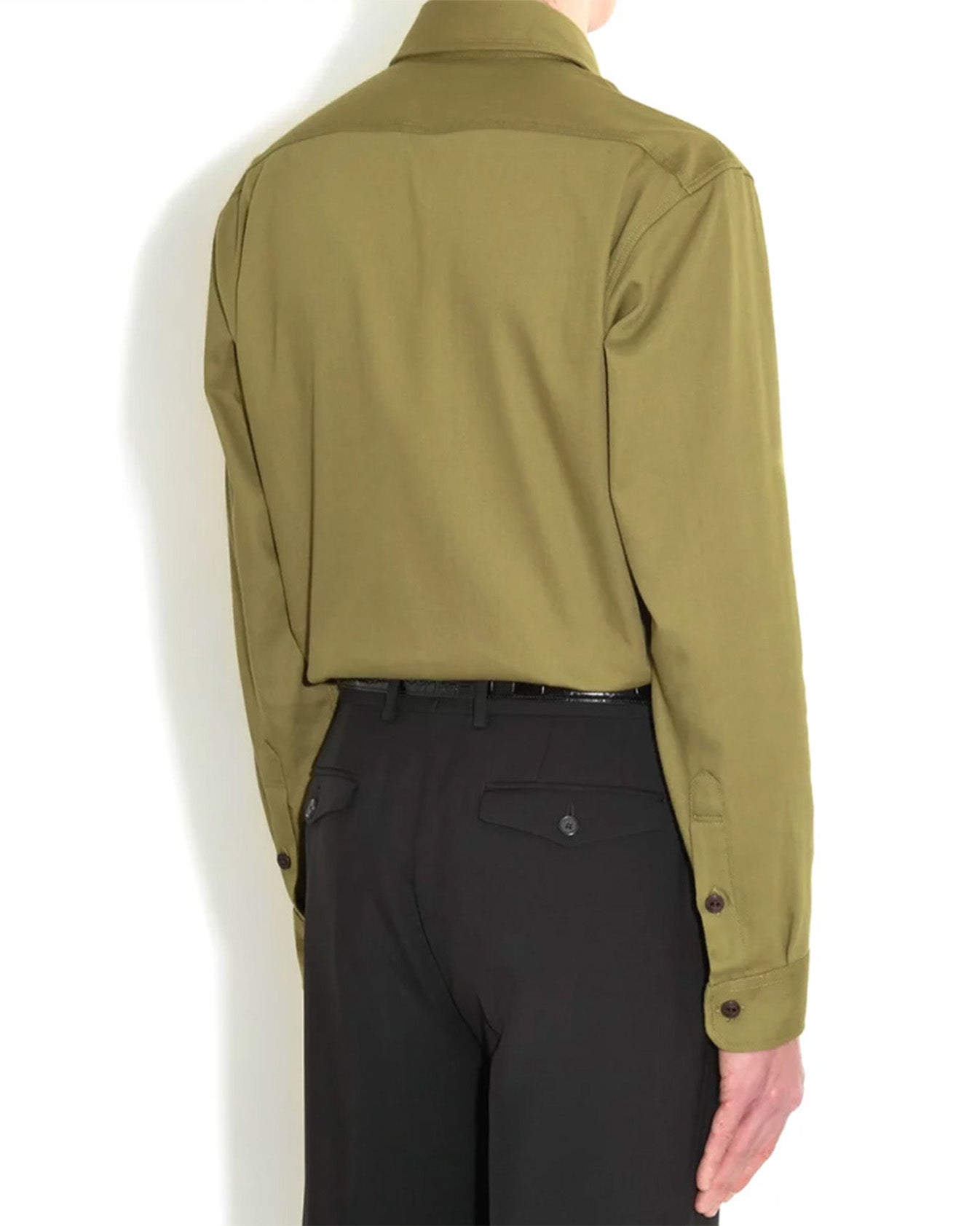 Husbands Paris | Boy Scout Shirt In Twill Khaki – OAKROOM