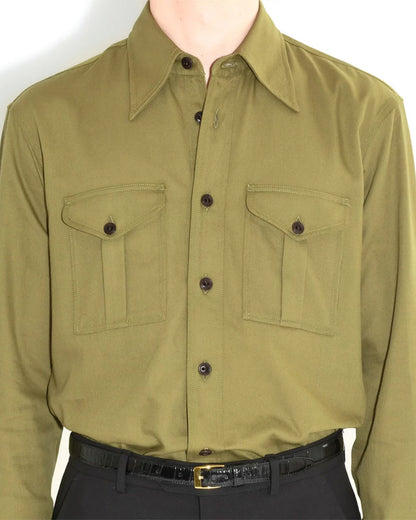 Husbands Paris | Boy Scout Shirt In Twill Khaki