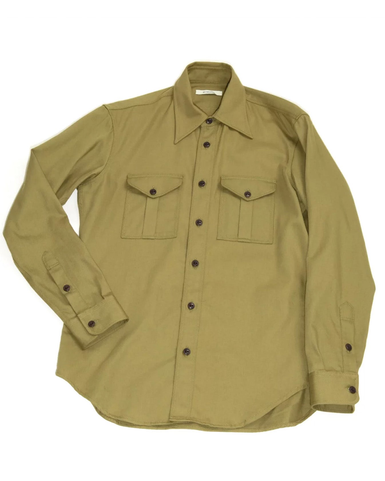 Husbands Paris | Boy Scout Shirt In Twill Khaki – OAKROOM