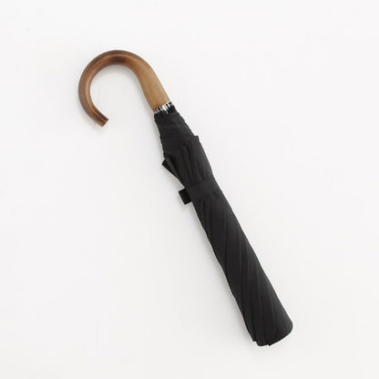 Fox Umbrella | Maple Crook Handle Telescopic Black