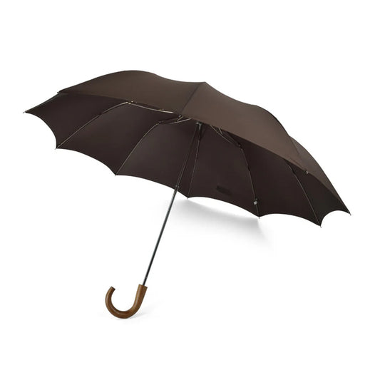 Fox Umbrella | Maple Crook Handle Telescopic Brown