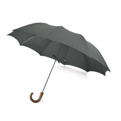 Fox Umbrella | Maple Crook Handle Telescopic Grey