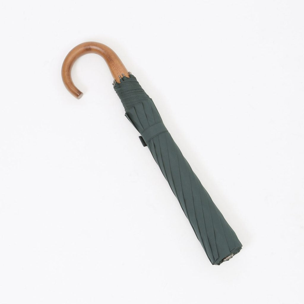 Fox Umbrella | Maple Crook Handle Telescopic Green