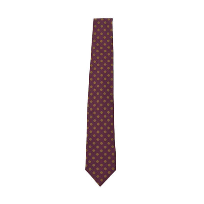 Holliday & Brown | Medallion Motif Tie Aubergine 39324 3