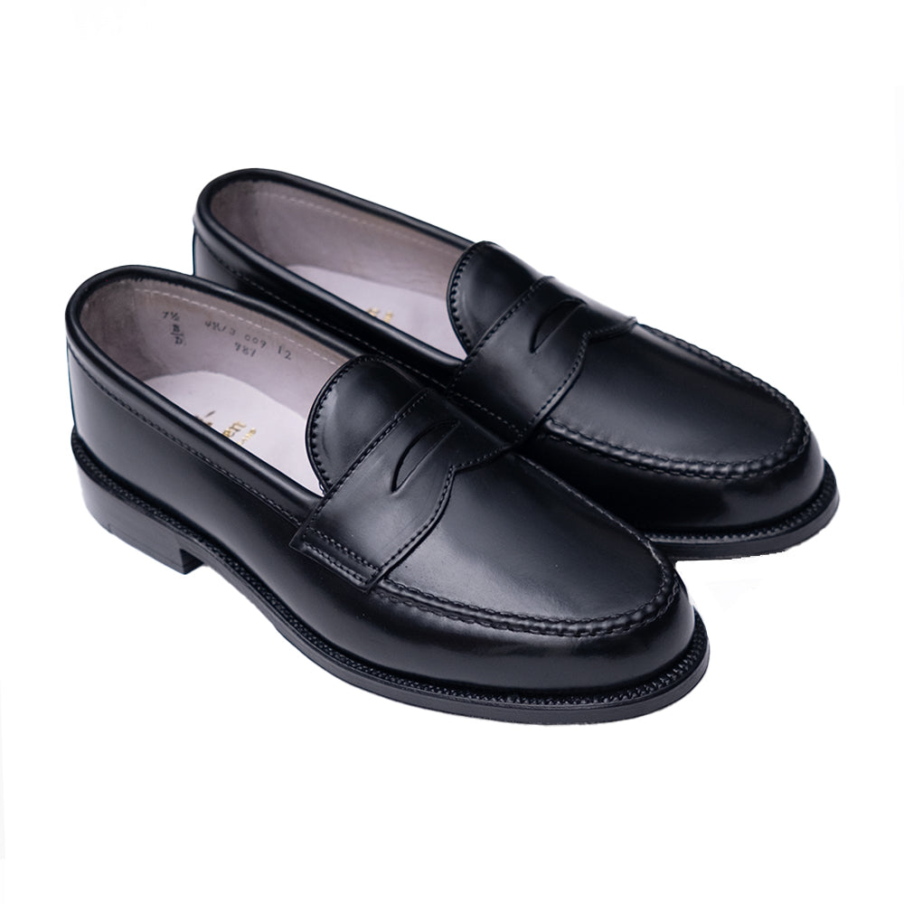 Alden | 987 LHS Penny Loafer Black Shell Cordovan
