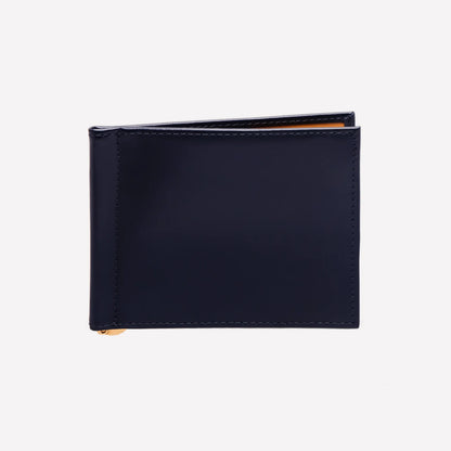 Ettinger | Bridle Hide Money Clip Wallet Navy/London Tan