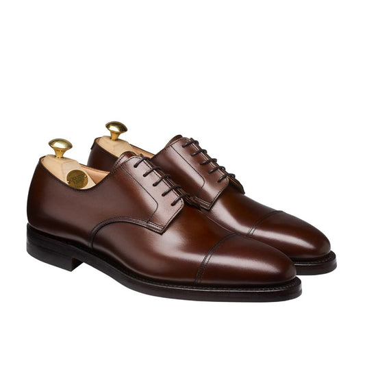 Crockett & Jones | Ripon Derby Dark Brown Burnished Calf