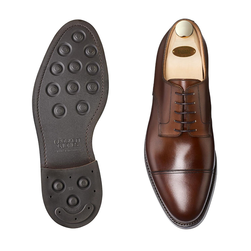 Crockett & Jones | Ripon Derby Dark Brown Burnished Calf