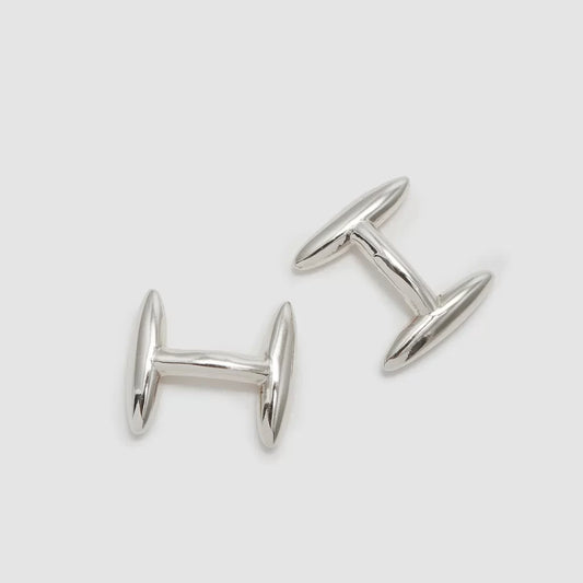 Codis Maya | Phi Ellipse Cufflink Rhodium