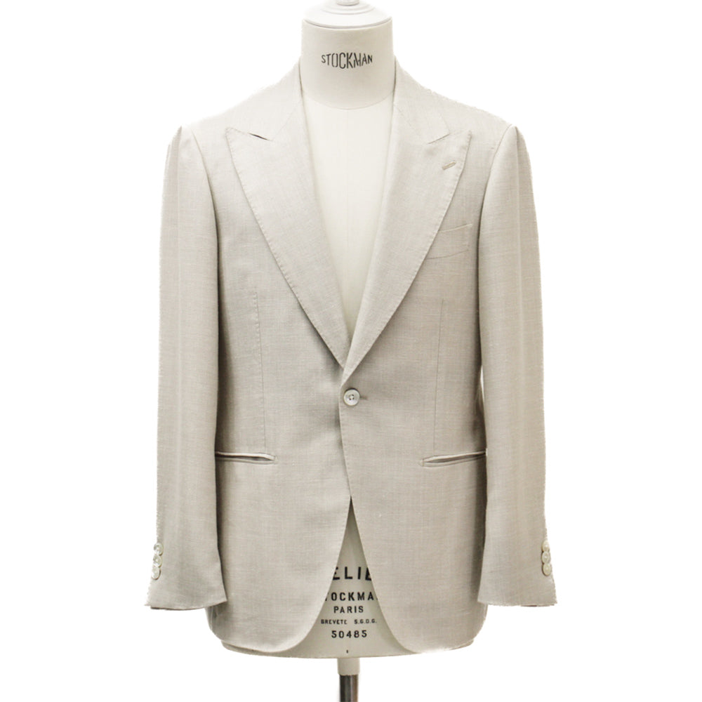 Ring Jacket | SB Peak Lapel Summer Sport Jacket Beige