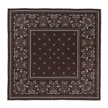 Serà Fine Silk | Serà x WM Brown - Cotton & Silk Brown Bandana