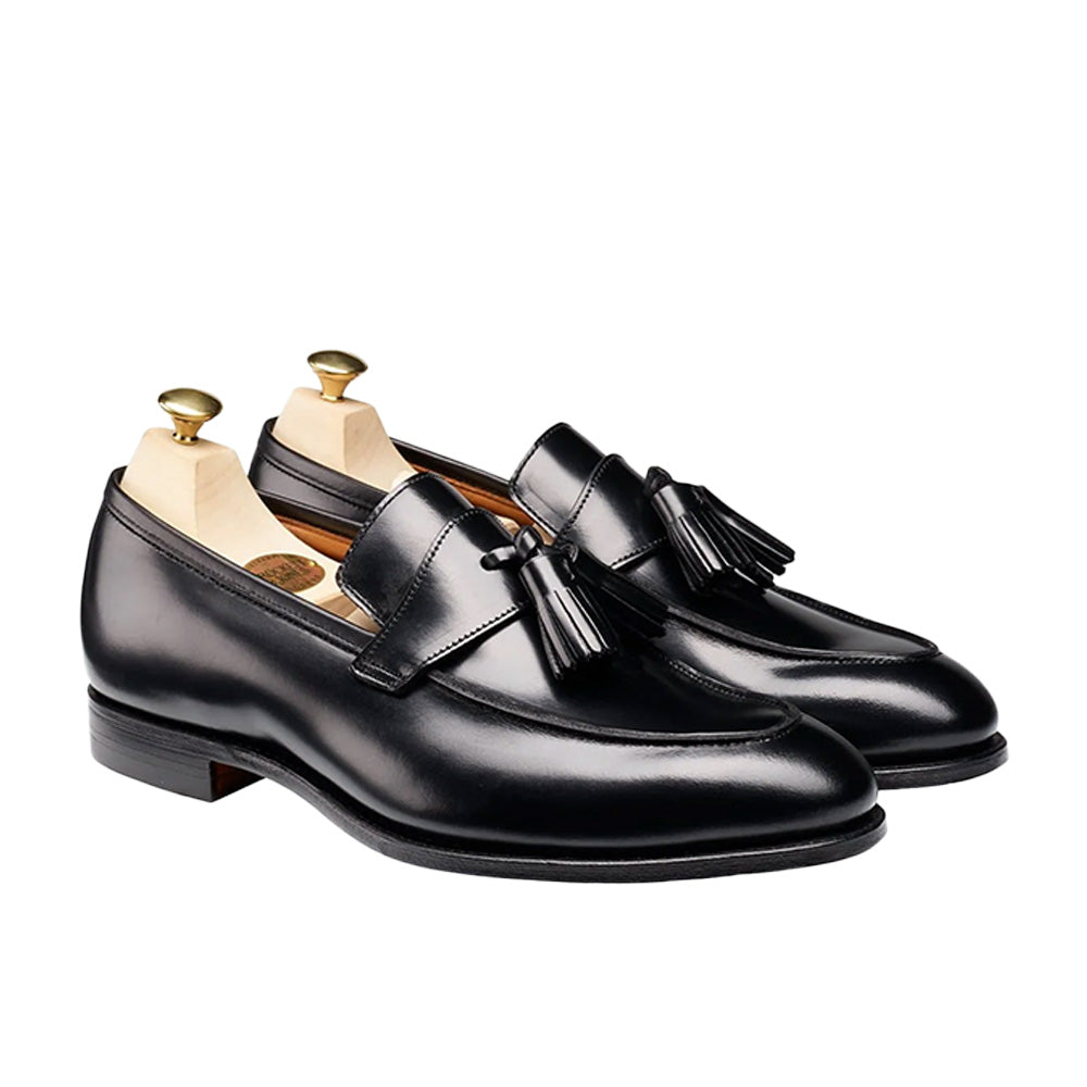 Crockett &amp; Jones | Cavendish Tassel Loafer Black Calf