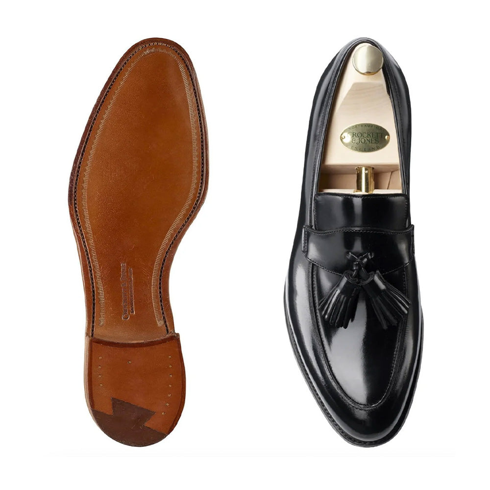 Crockett &amp; Jones | Cavendish Tassel Loafer Black Calf