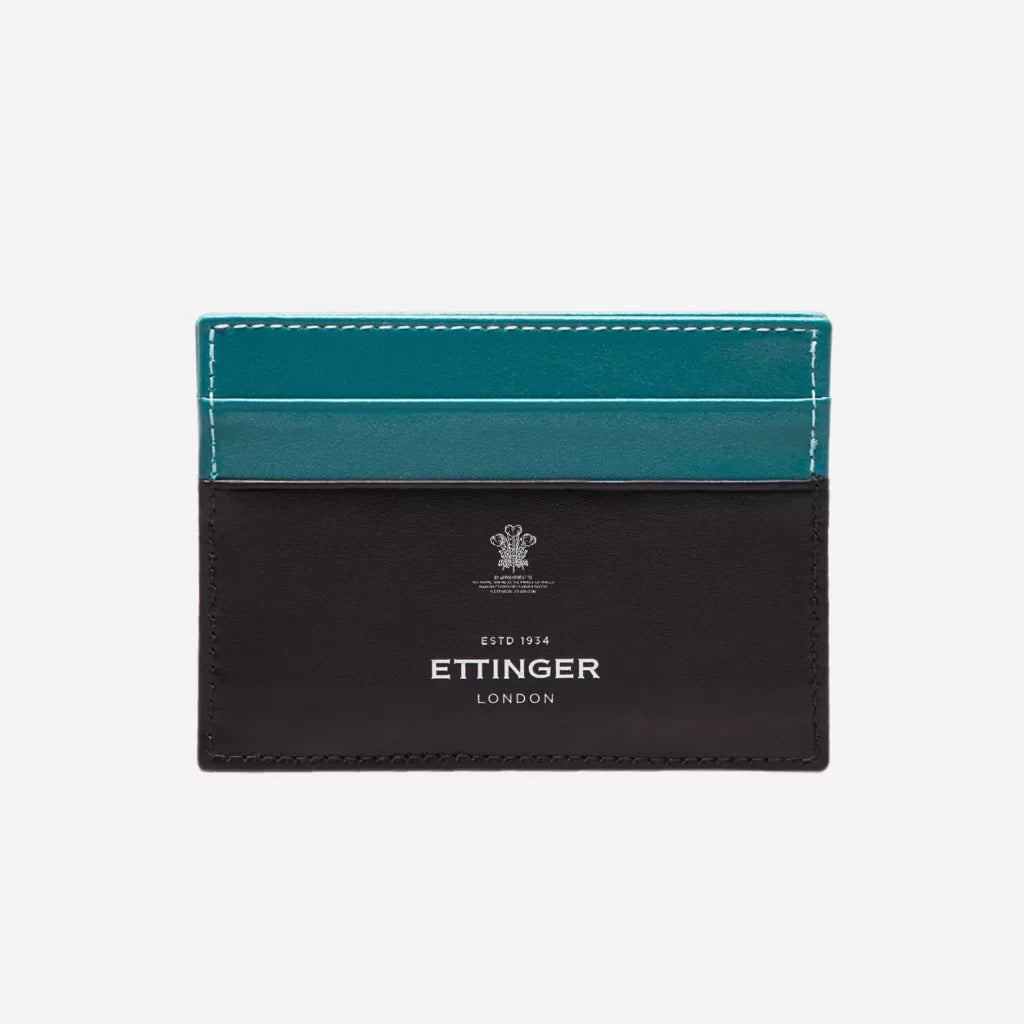 Ettinger | Sterling Flat Credit Card Case Turquoise